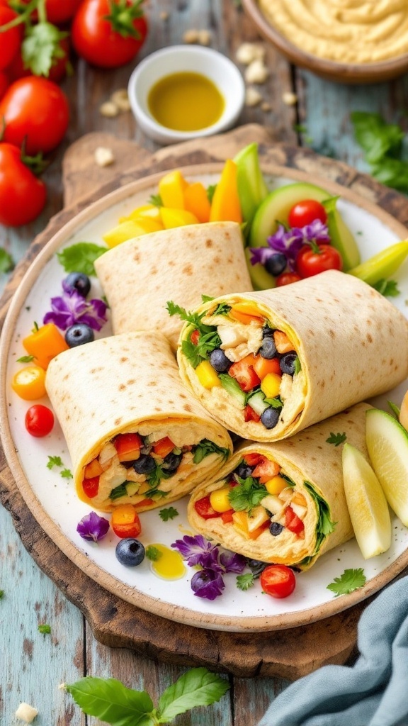Zesty Hangree Hummus Wraps Recipe