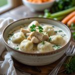 This creamy chicken and dumplings recipe is the ultimate comfort food—rich, hearty, and filled with tender chicken, fluffy dumplings, and a velvety broth. Perfect for cozy dinners!